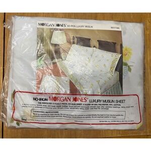 Floral Daisy Fitted Twin Maytime Morgan Jones Bed Sheet No Iron Luxury Muslin